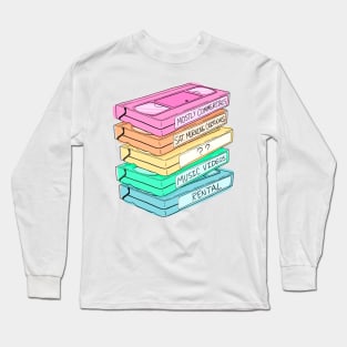 My VHS Recordings - Rainbow Long Sleeve T-Shirt